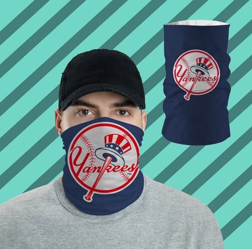 New York Yankees Bandanas Shied All Over Prints Neck Gaiters No3731 Face Mask
