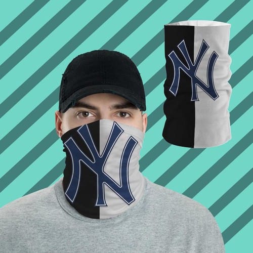 New York Yankees Bandanas Shied All Over Prints Neck Gaiters No3734 Face Mask
