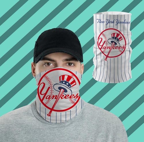 New York Yankees Bandanas Shied All Over Prints Neck Gaiters No3735 Face Mask