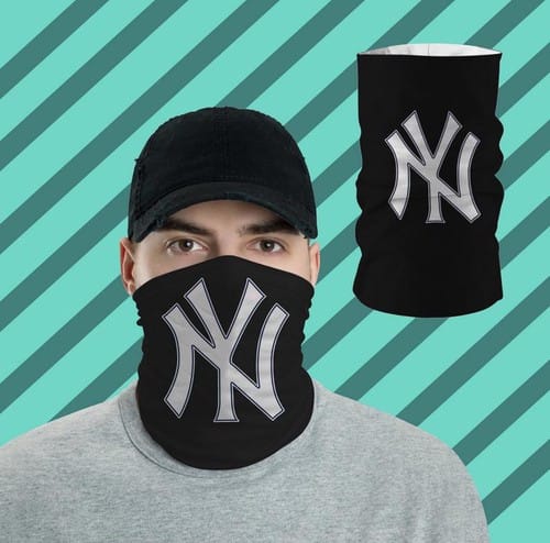 New York Yankees Bandanas Shied All Over Prints Neck Gaiters No3736 Face Mask