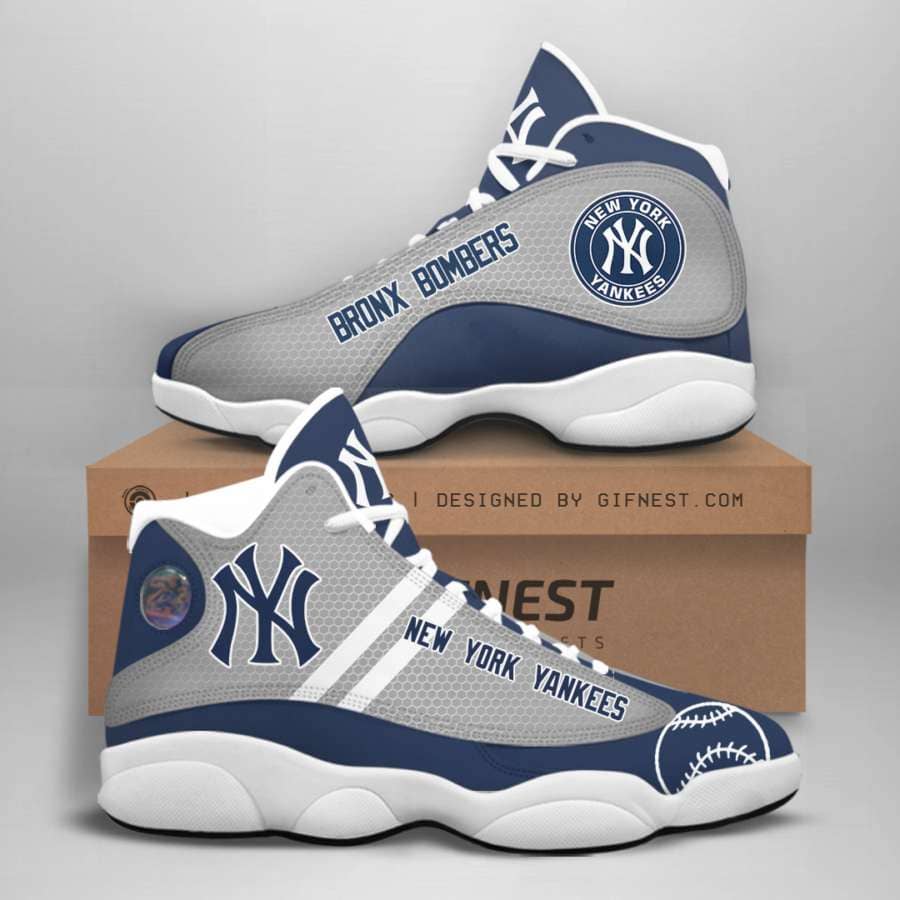 New York Yankees Custom No114 Air Jordan Shoes