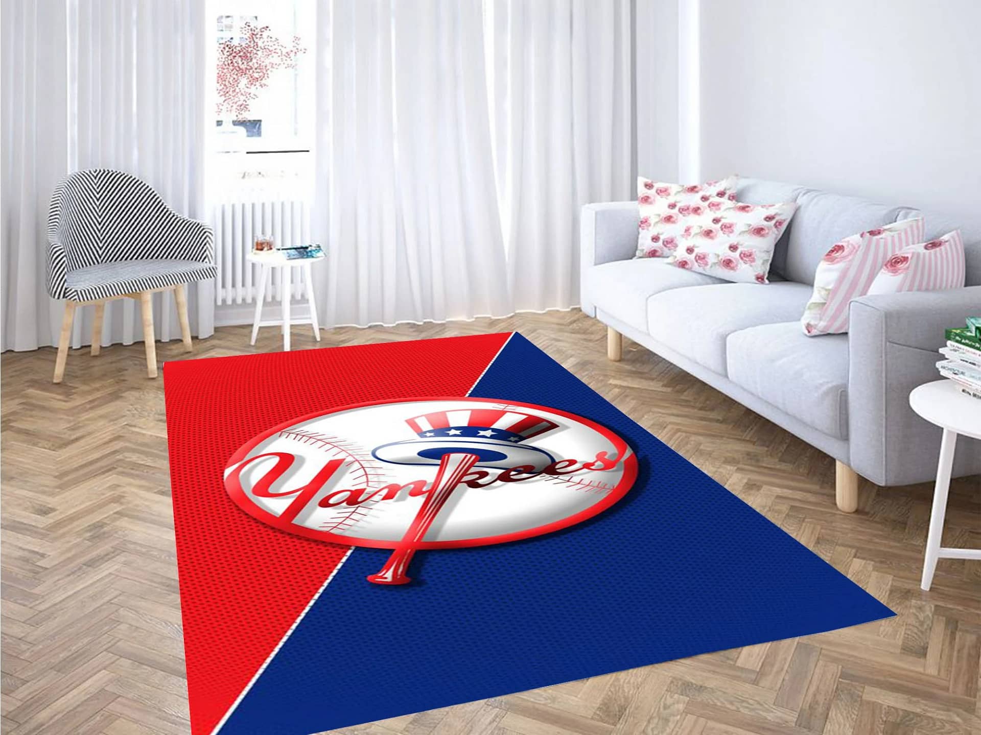 New York Yankees Wallpaper Carpet Rug