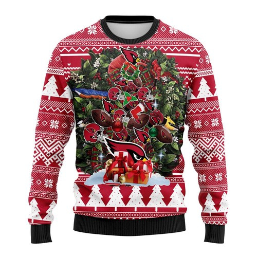 Nfl Arizona Cardinals Tree Christmas Ugly Sweater
