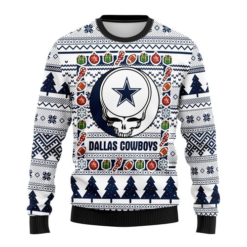 Nfl Dallas Cowboys Grateful Dead Christmas Ugly Sweater