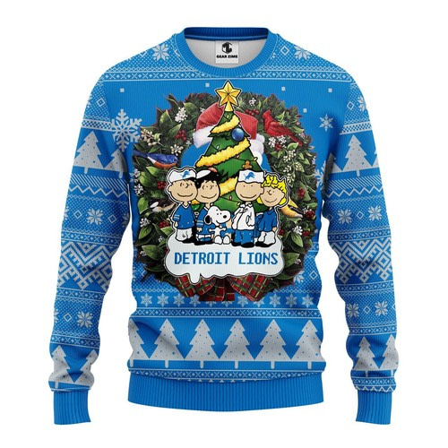 Nfl Detroit Lions Christmas Ugly Sweater