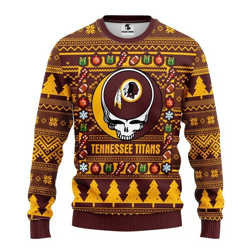 Nfl Washington Redskins Grateful Dead Christmas Ugly Sweater