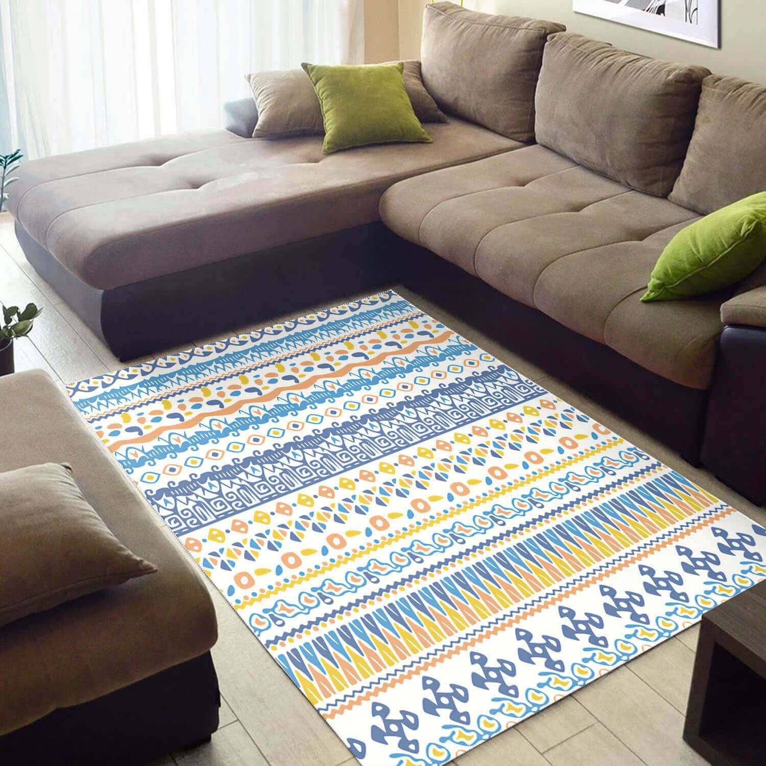 Nice African Abstract Seamless Pattern Style Floor Themed Home Rug