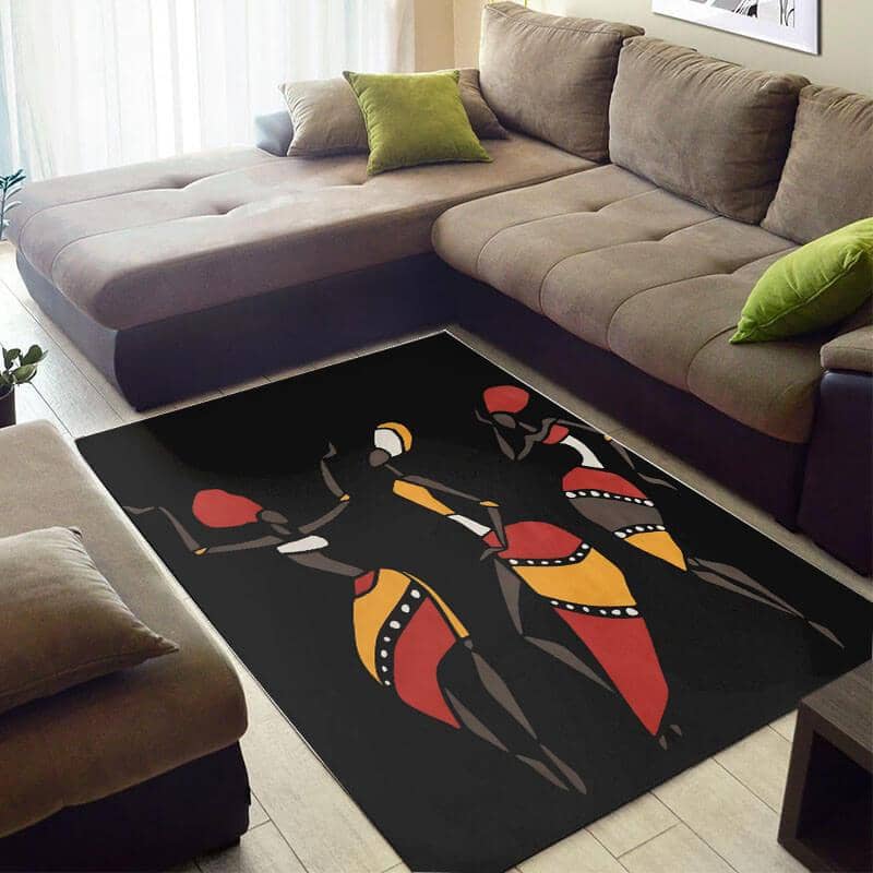 Nice African American Beautiful Afro Woman Themed Style Rug