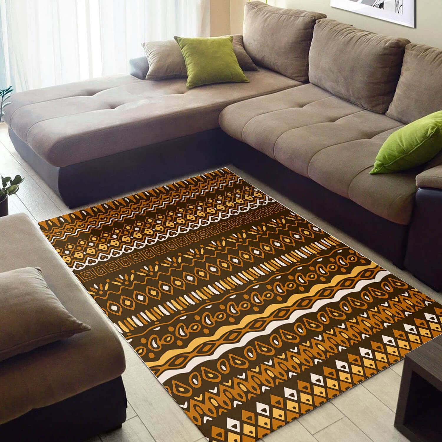 Nice African American Cool Style Seamless Pattern Design Floor Inspired Home Rug