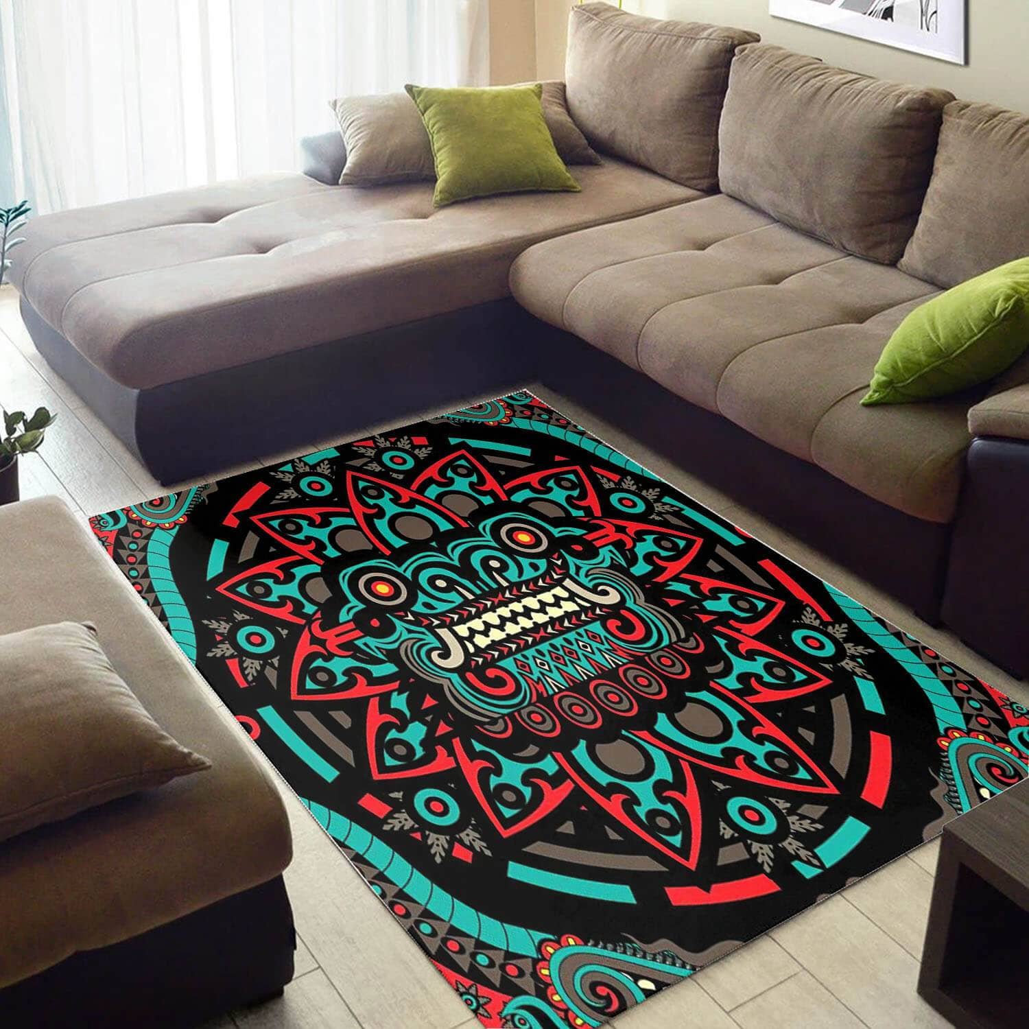 Nice African American Holiday Print Ethnic Seamless Pattern Design Floor Carpet Style Rug
