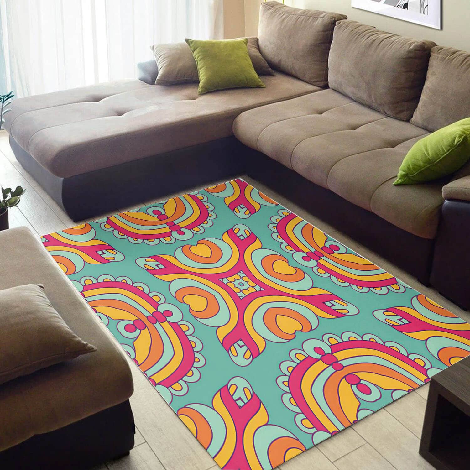 Nice African American Retro Inspired Seamless Pattern Carpet House Rug