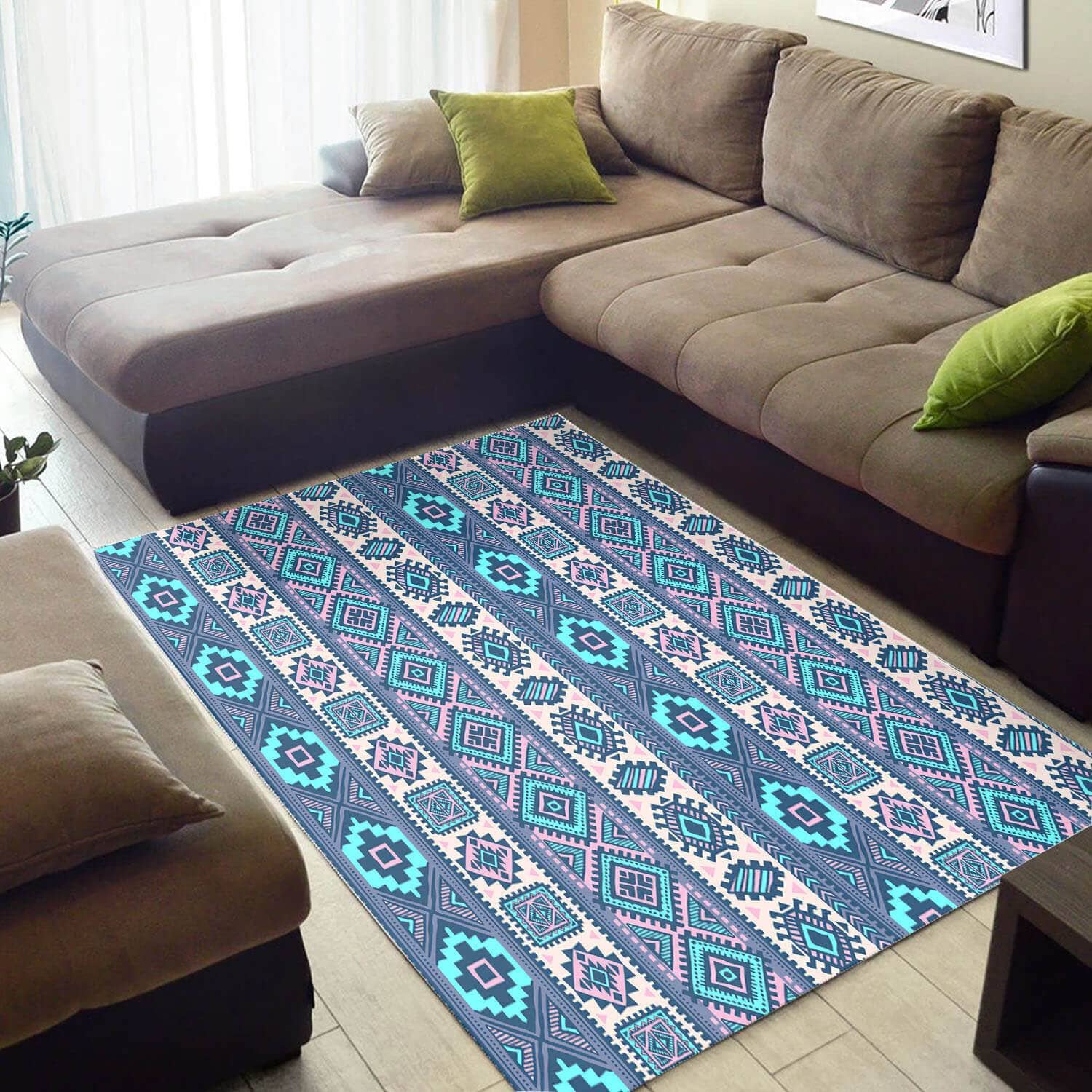 Nice African Attractive Inspired Seamless Pattern Style Carpet Living Room Rug