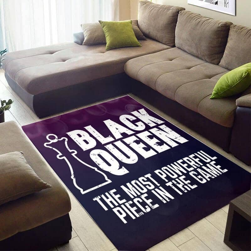 Nice African Beautiful American Art Melanin Girl Black Queen Powerful Style Carpet Inspired Home Rug