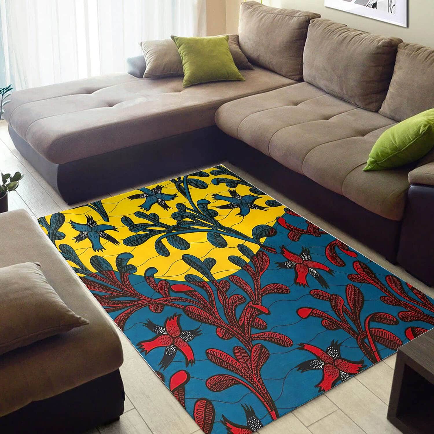 Nice African Graphic American Art Seamless Pattern Large Living Room Rug