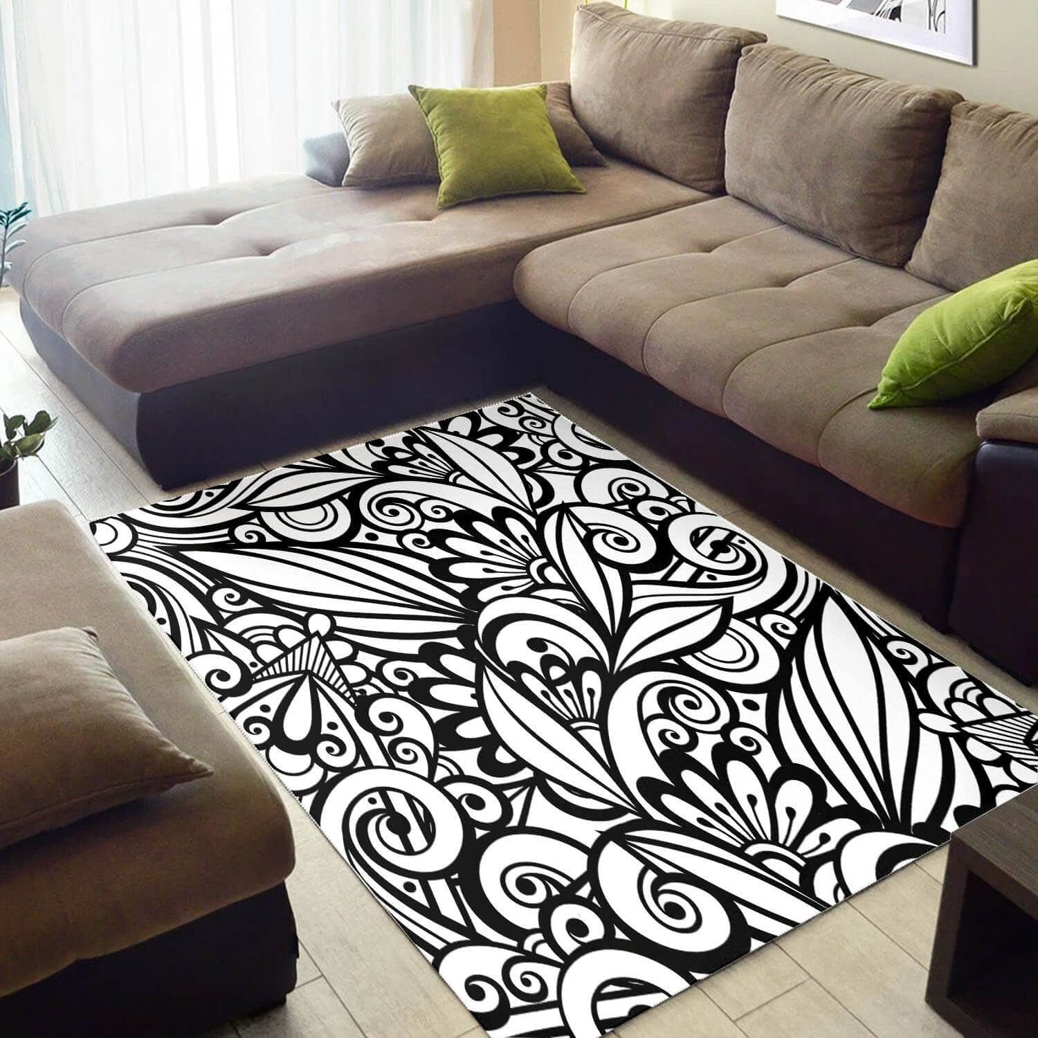 Nice African Holiday Black History Month Afrocentric Pattern Art Style Area Inspired Living Room Rug