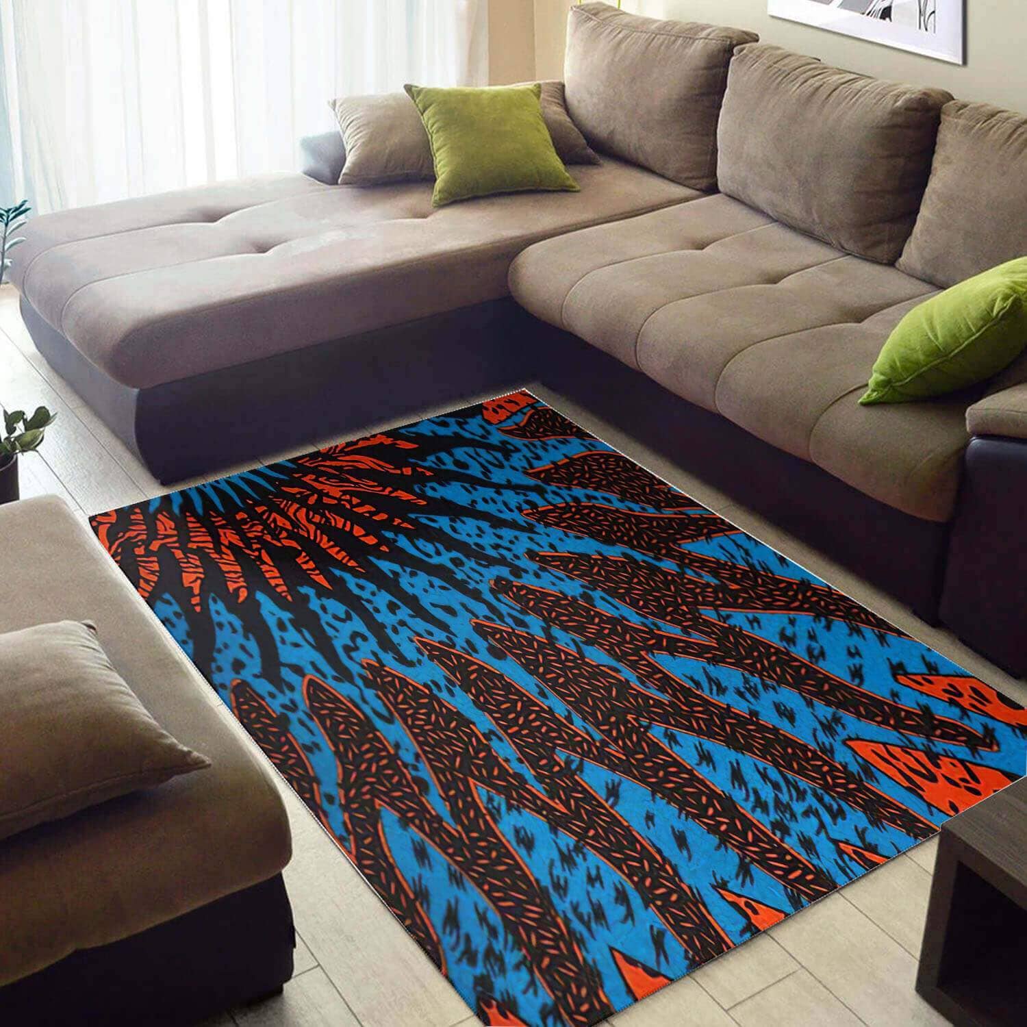 Nice African Retro American Black Art Afrocentric Pattern Large Room Rug