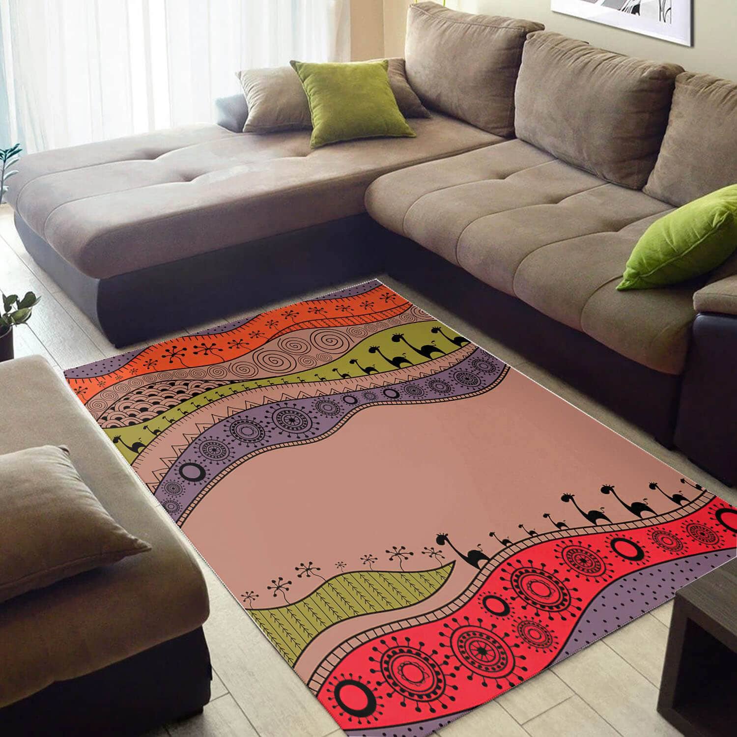 Nice African Style Awesome Black History Month Ethnic Seamless Pattern Large House Rug