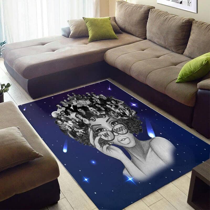 Nice African Style Beautiful Afrocentric Woman My Roots Large Carpet Living Room Rug