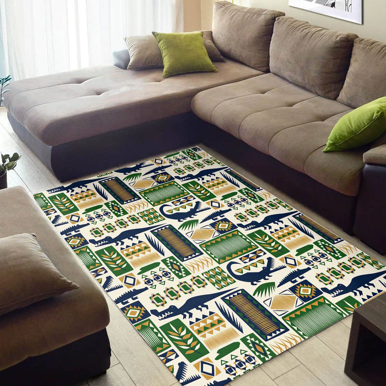 Nice African Unique Afrocentric Art Large Carpet Inspired Living Room Rug