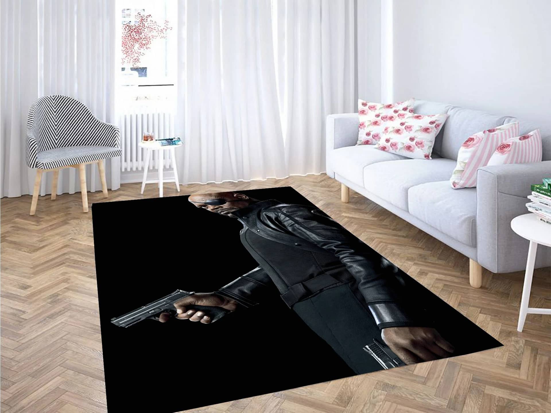 Nick Fury Dark Carpet Rug