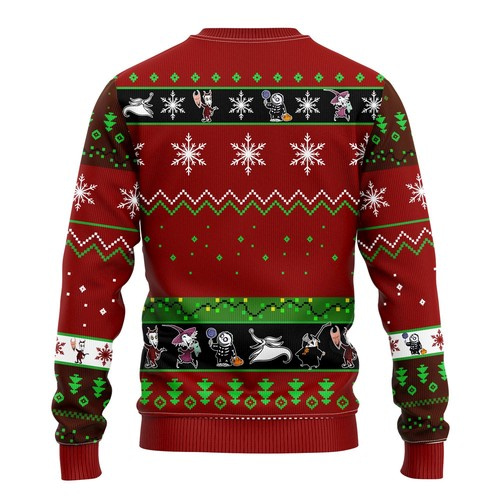 Inktee Store - Nightmare Before Christmas Ugly Ugly Christmas Sweater Image