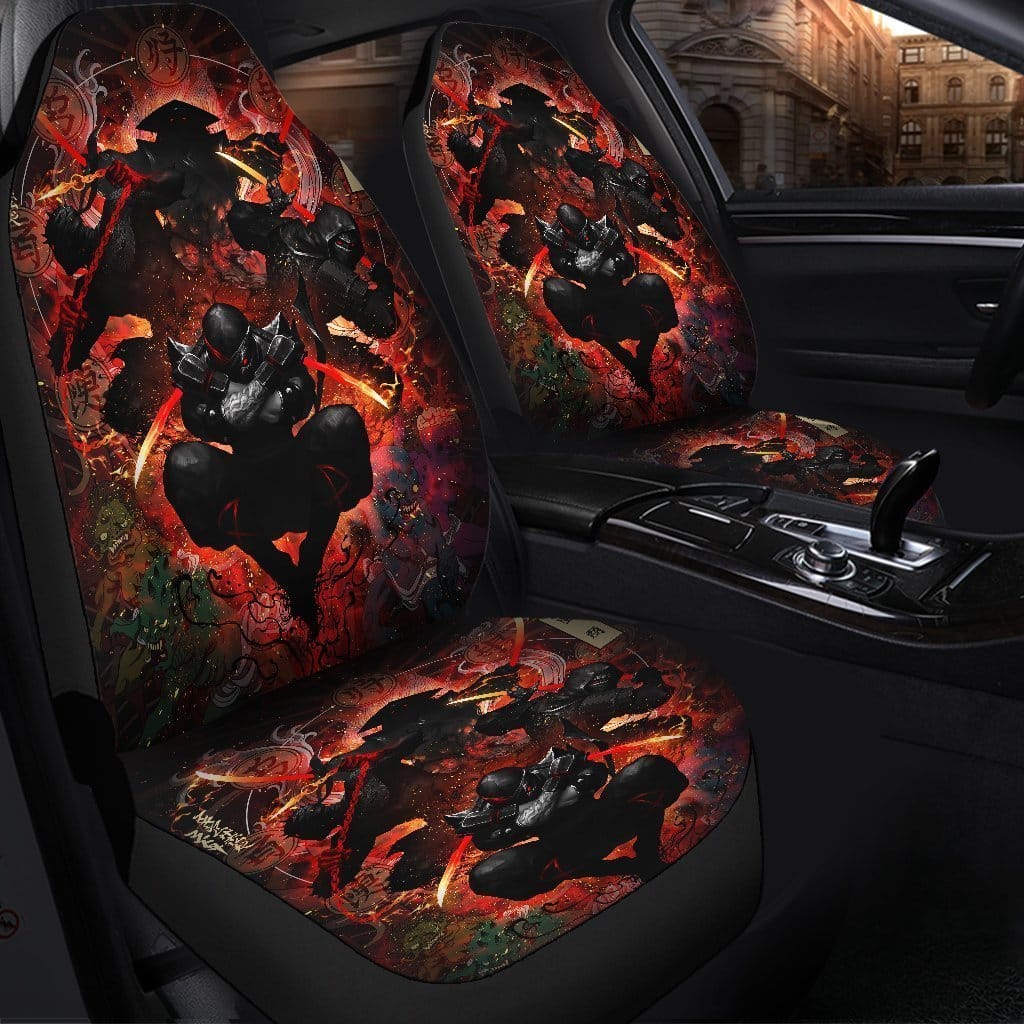 Ninja 3D Dark Jumping Car Seat Covers