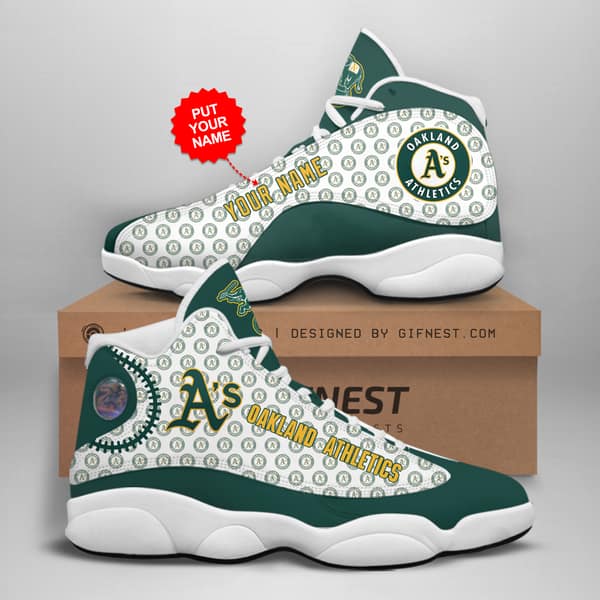 Oakland Athletics Custom No116 Air Jordan Shoes