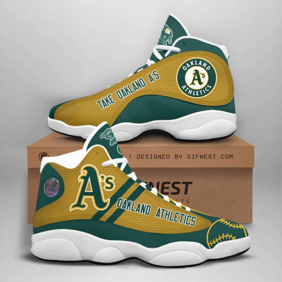 Oakland Athletics Custom No117 Air Jordan Shoes