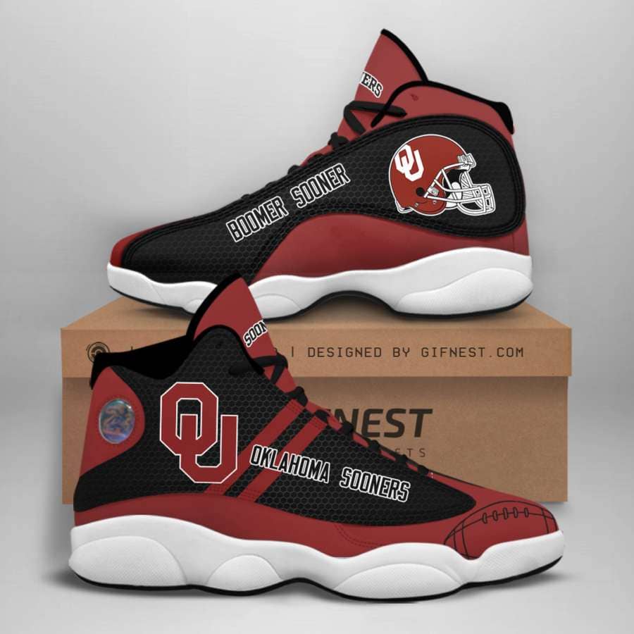 Oklahoma Sooners Custom No118 Air Jordan Shoes
