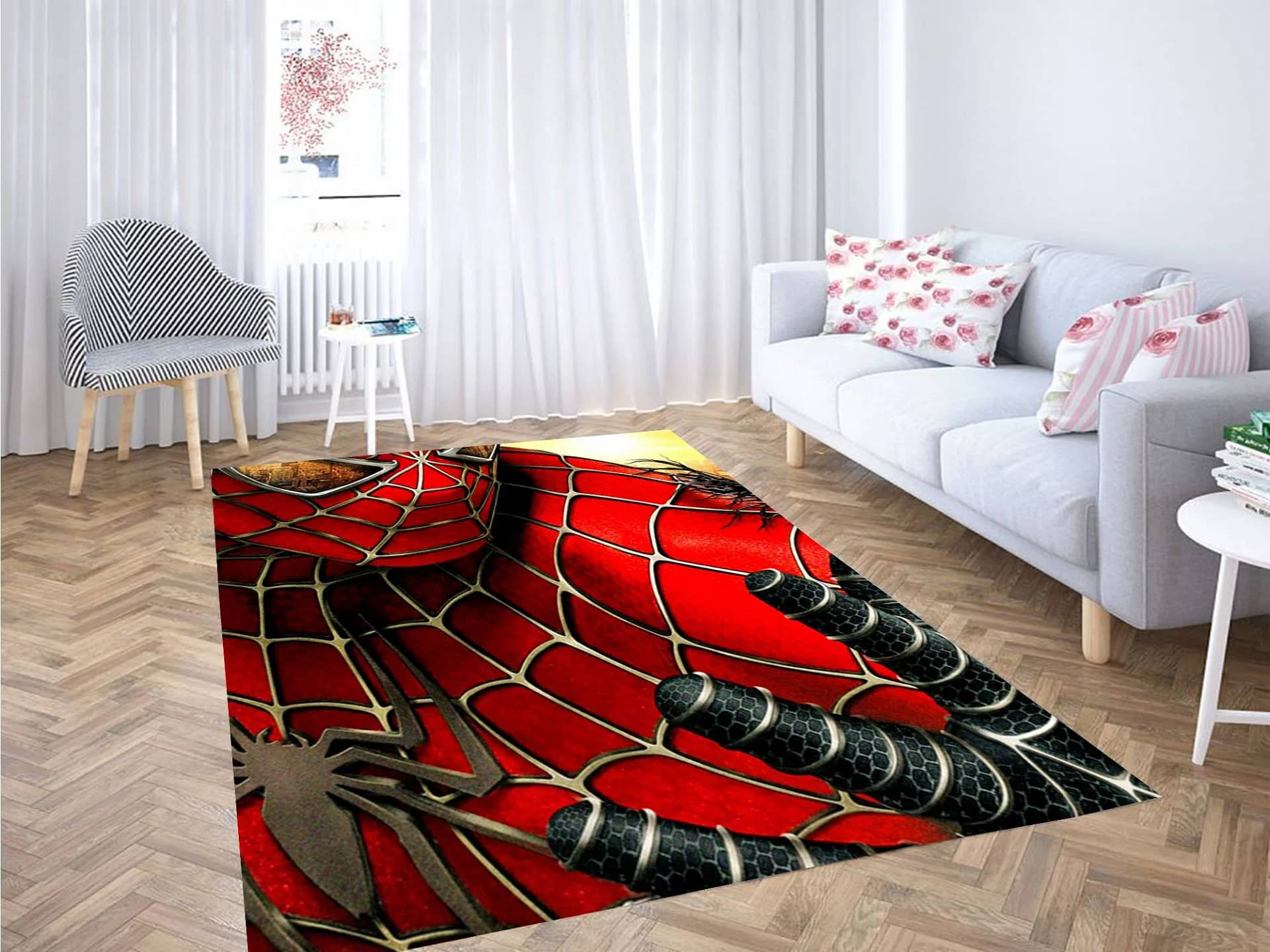 Old Marvel Comic Style Carpet Rug