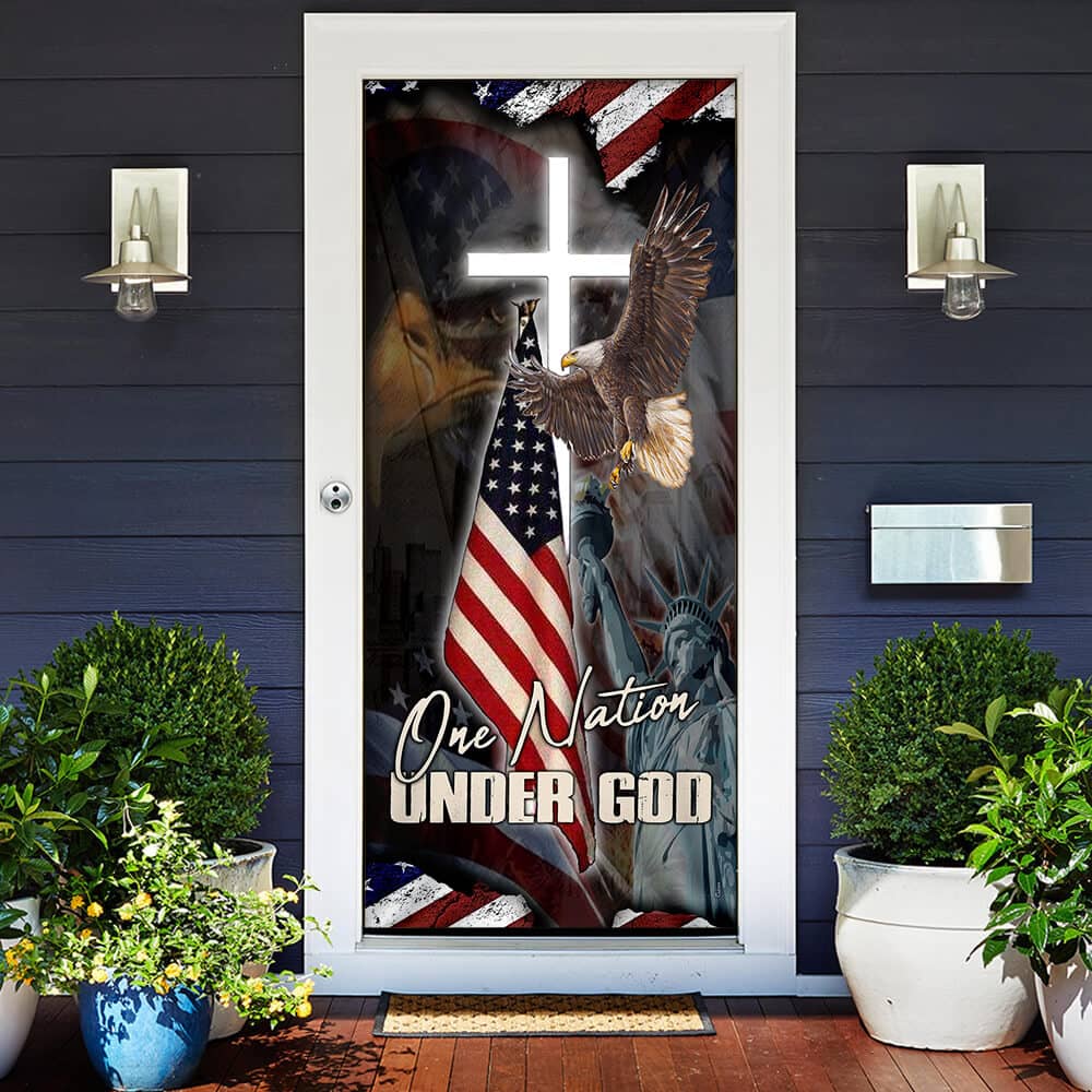 Inktee Store - One Nation Under God No12 Door Cover Image