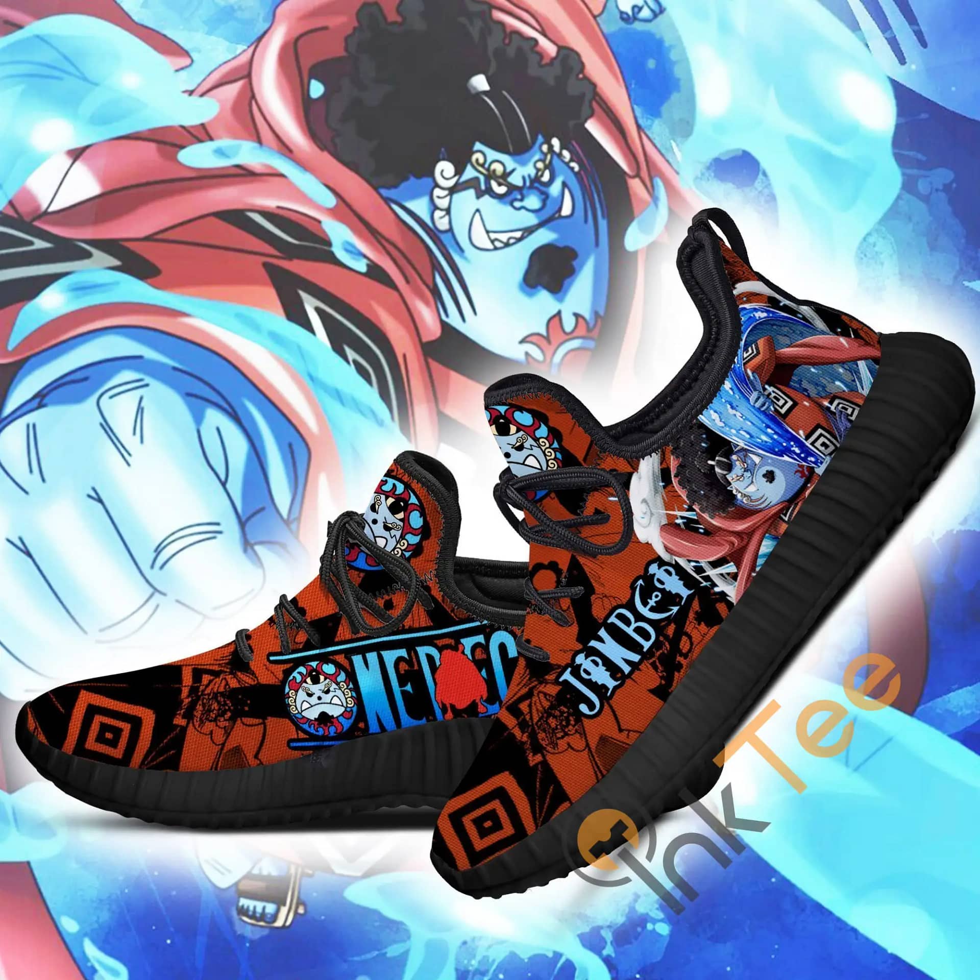 Inktee Store - One Piece Jinbei Custom One Piece Anime Amazon Reze Shoes Image