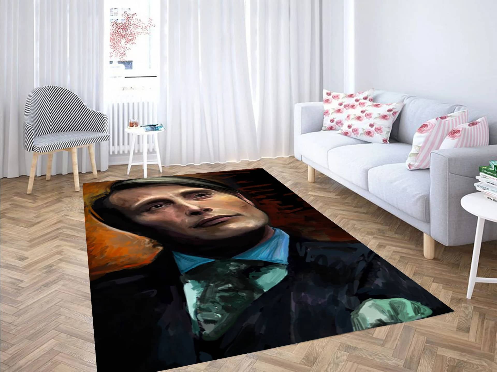 Painting Hannibal Lecter Carpet Rug