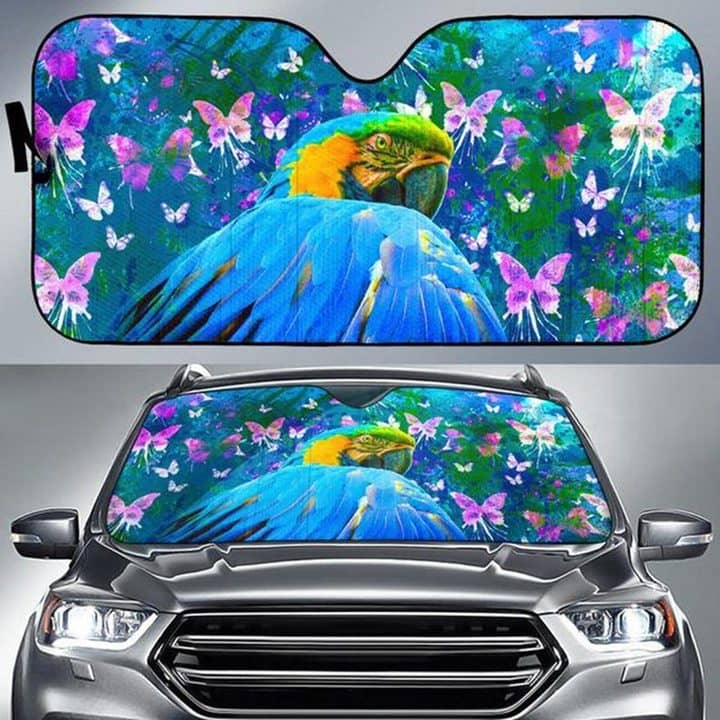 Parrot Unique Gift For Parrot Lovers No 527 Auto Sun Shade