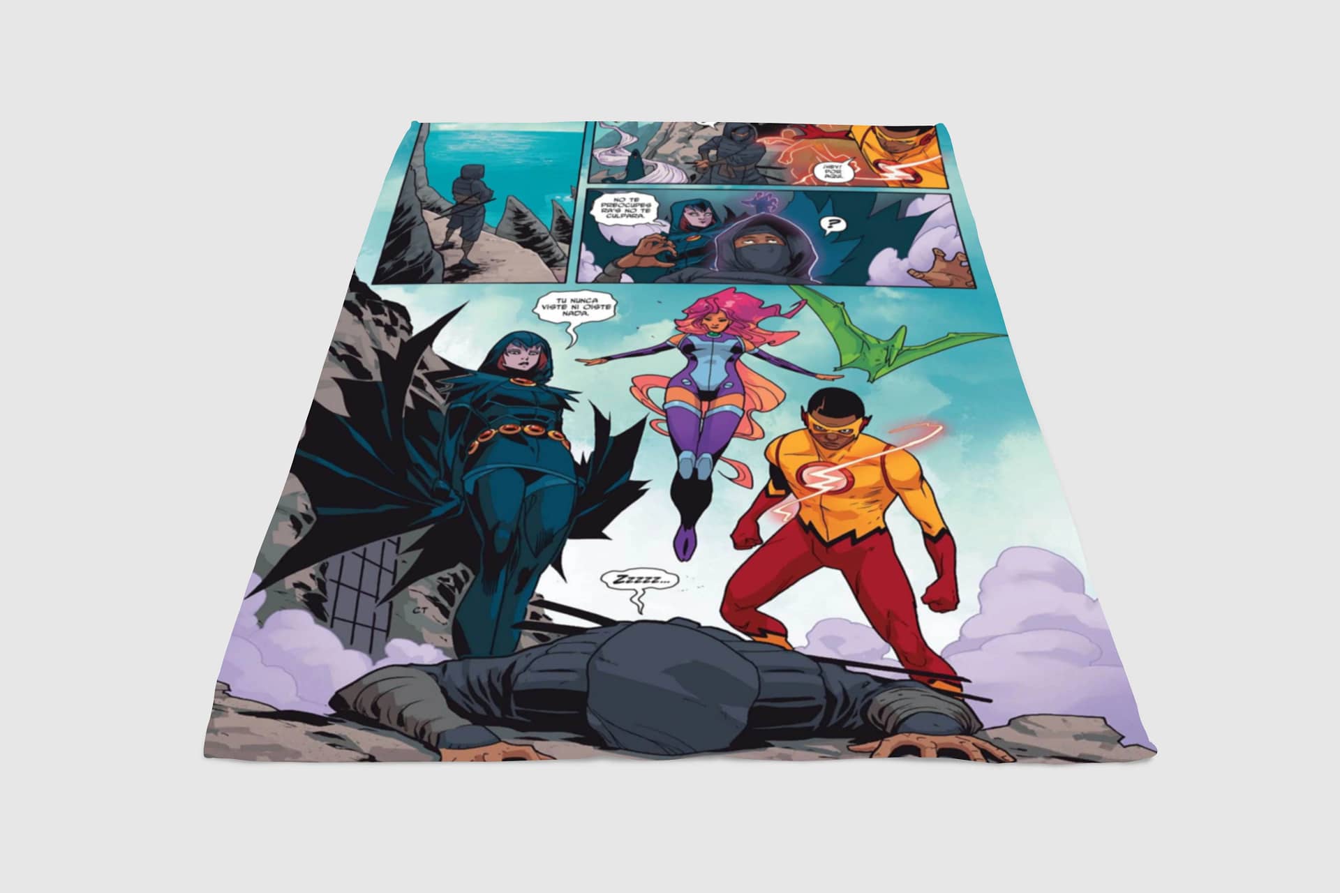 Part Of Comic Teen Titans Fleece Blanket