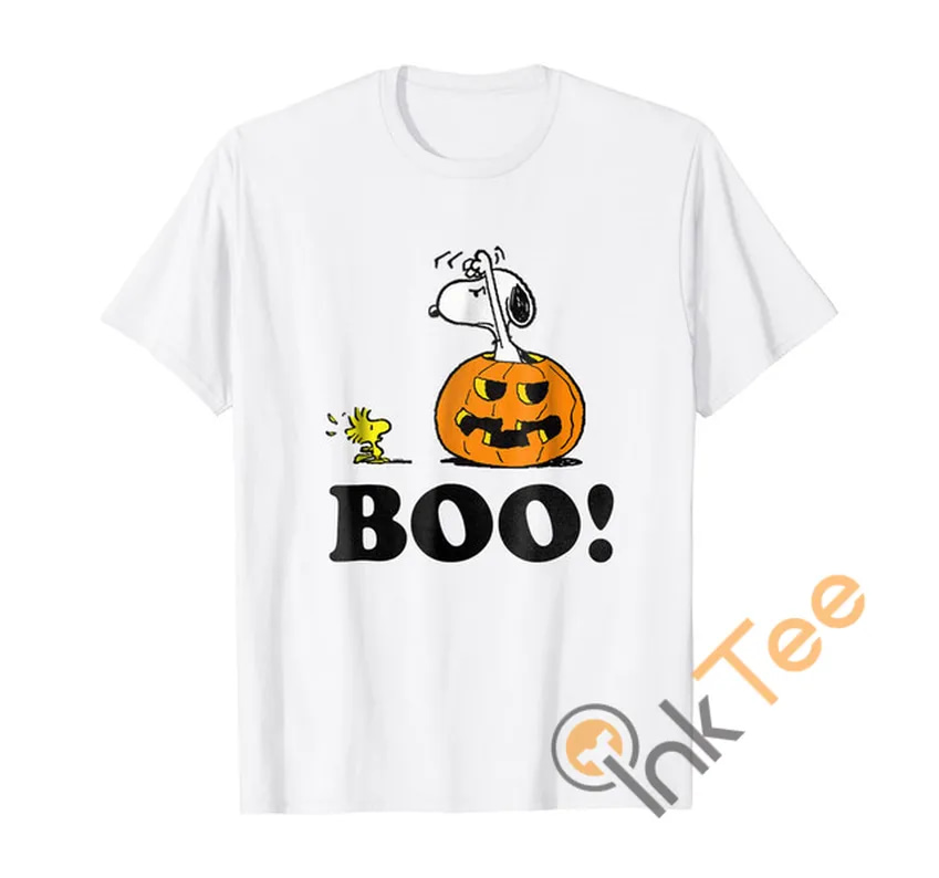 Peanuts Halloween Snoopy Woodstock Boo Men'S T Shirt