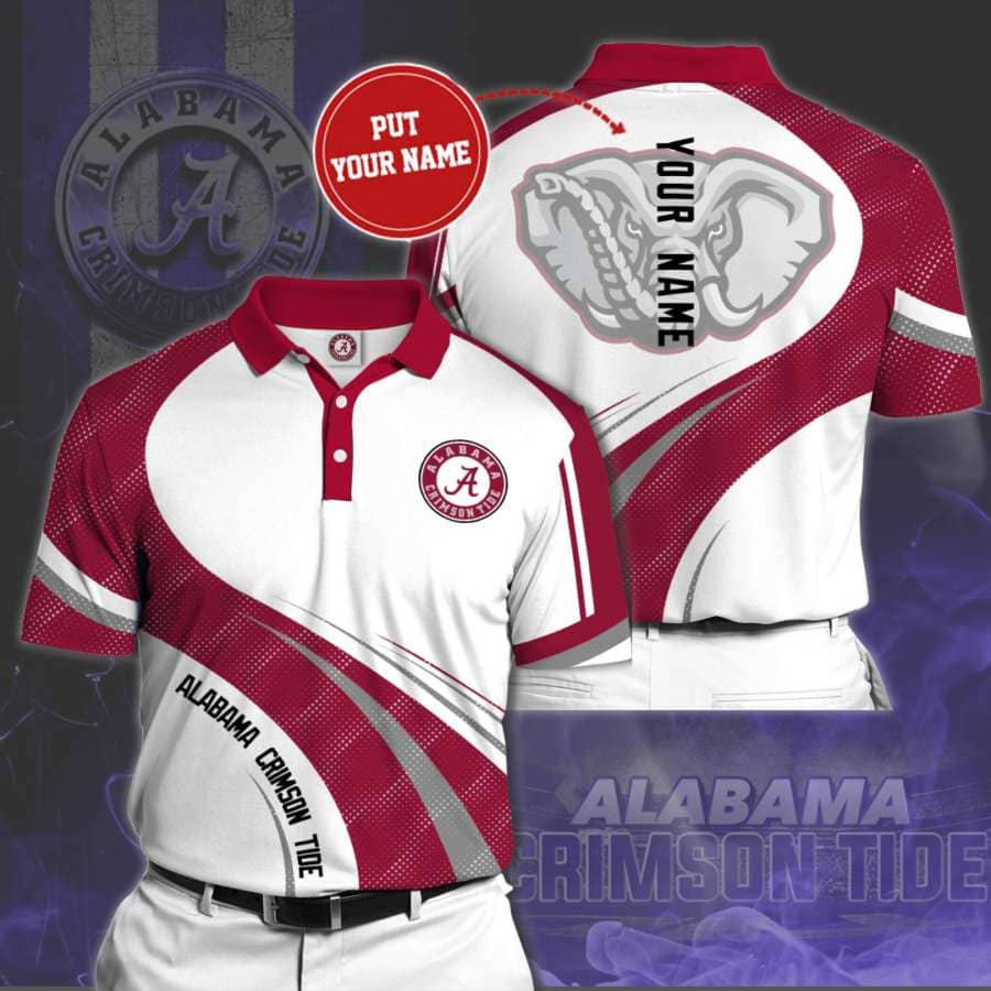 Personalized Alabama Crimson Tide No66 Polo Shirt