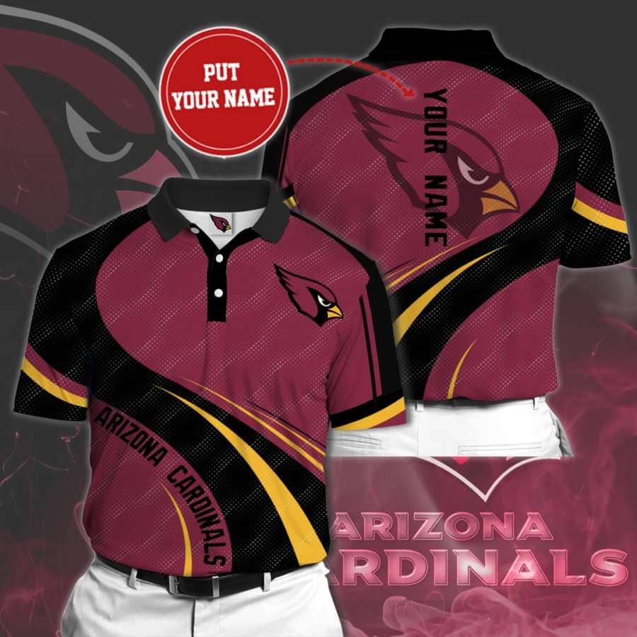 Personalized Arizona Cardinals No65 Polo Shirt