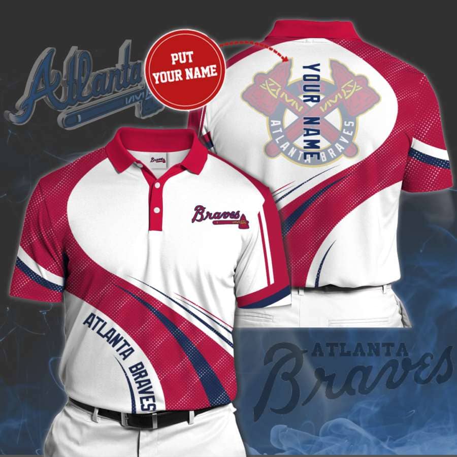 Personalized Atlanta Braves No64 Polo Shirt