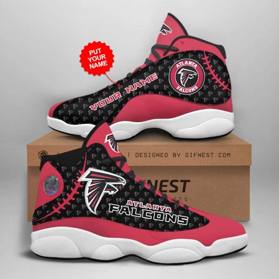 Personalized Atlanta Falcons Custom No130 Air Jordan Shoes