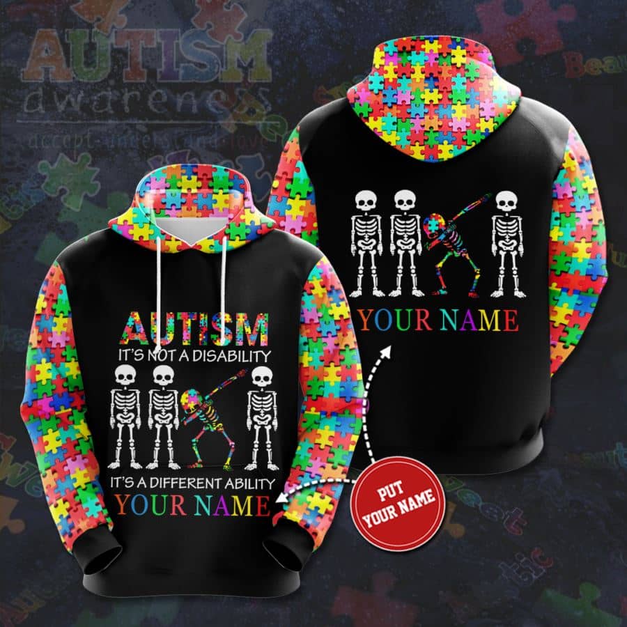 Personalized Autism Awareness. No137 Custom Hoodie 3D