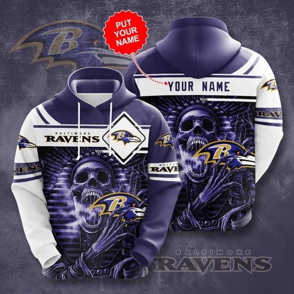 Personalized Baltimore Ravens No177 Custom Hoodie 3D