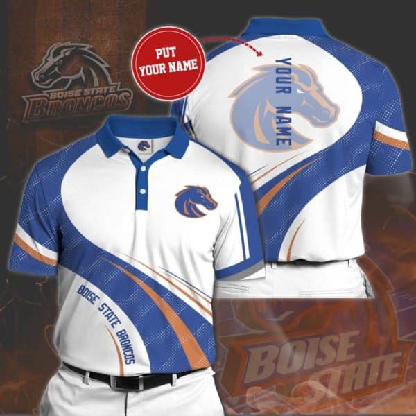 Personalized Boise State Broncos No73 Polo Shirt