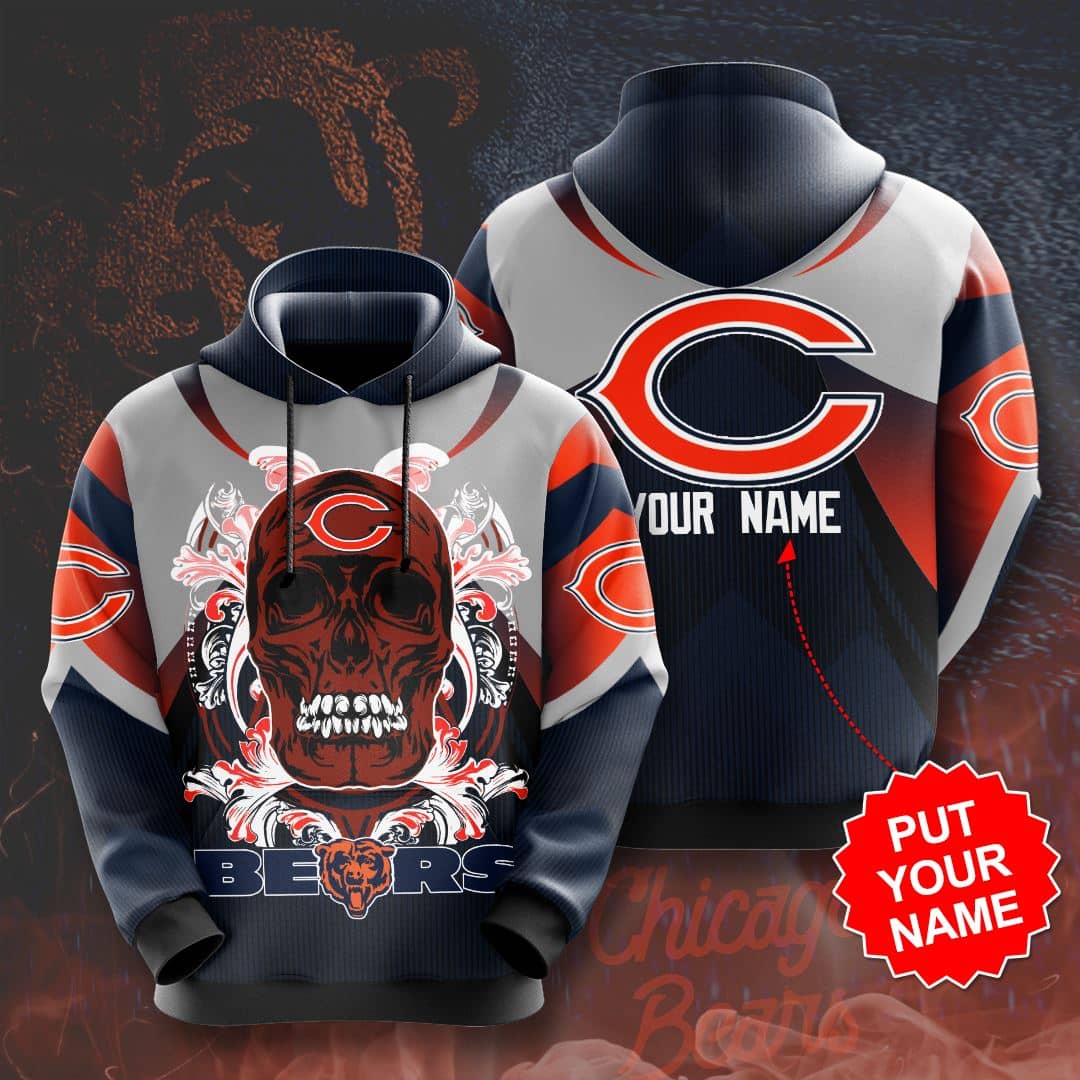 Personalized Chicago Bears No344 Custom Hoodie 3D