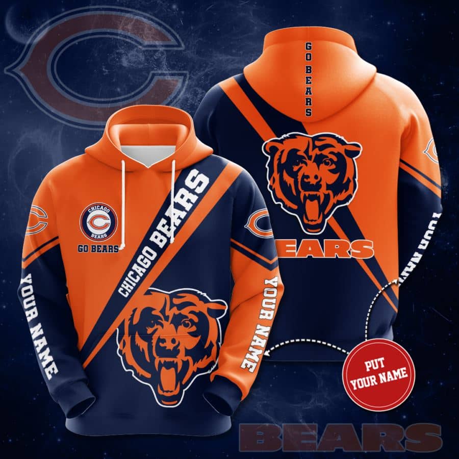 Personalized Chicago Bears No345 Custom Hoodie 3D
