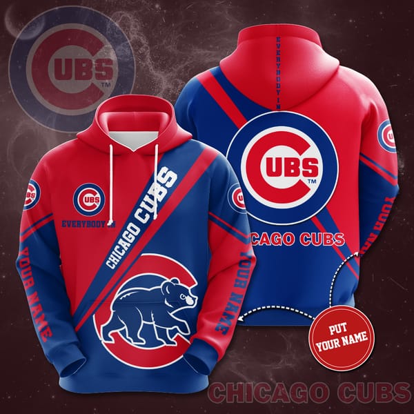 Personalized Chicago Cubs No360 Custom Hoodie 3D