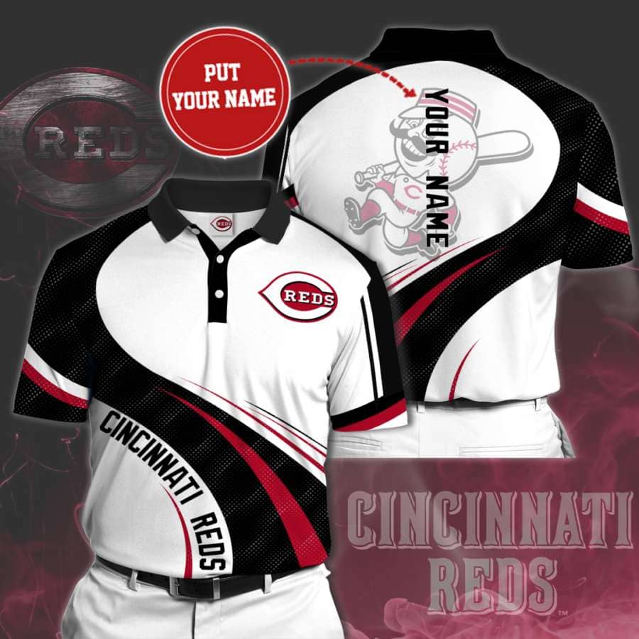 Personalized Cincinnati Reds No82 Polo Shirt