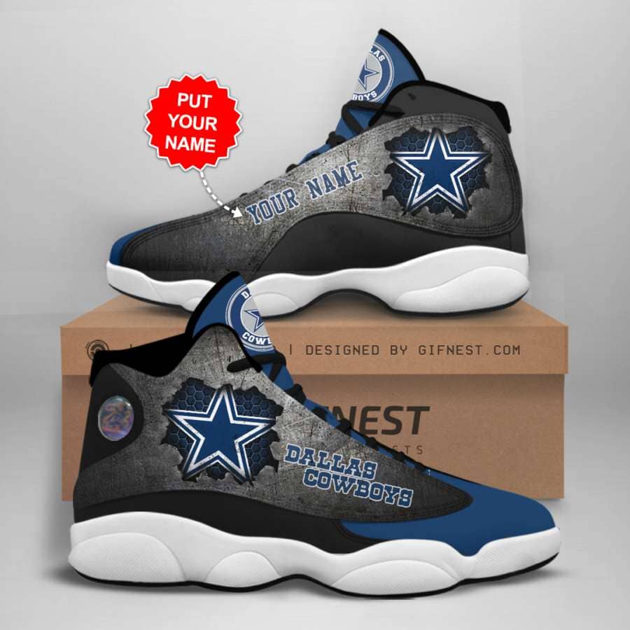 Personalized Dallas Cowboys Custom No169 Air Jordan Shoes