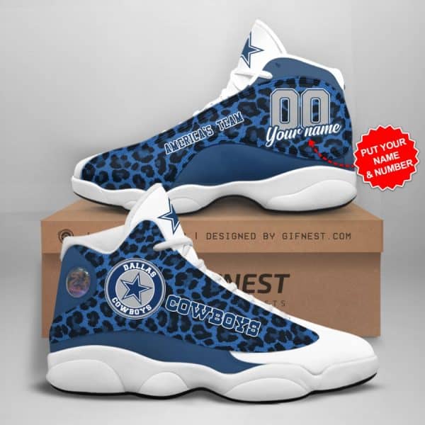 Personalized Dallas Cowboys Custom No170 Air Jordan Shoes