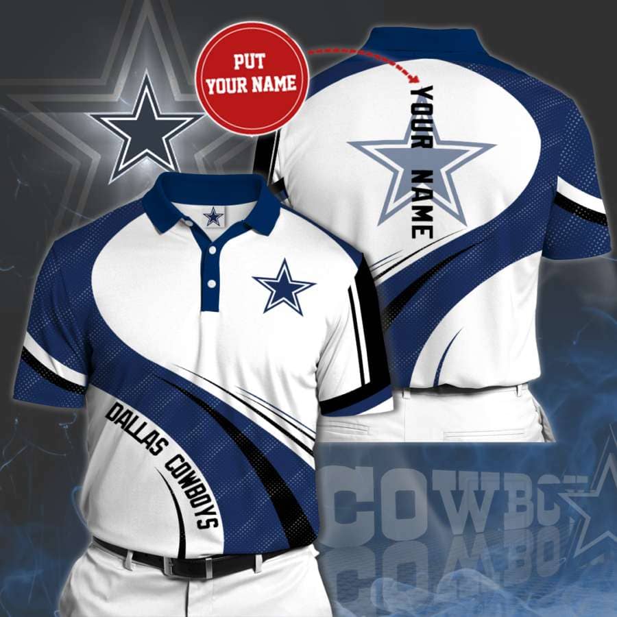Personalized Dallas Cowboys No88 Polo Shirt